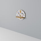 COLORFUL INSECTS Estante Redondo Decorativo en Efecto Roble