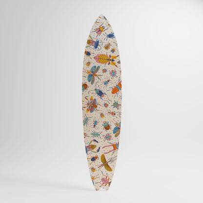COLORFUL INSECTS Panel decorativo de tabla de surf