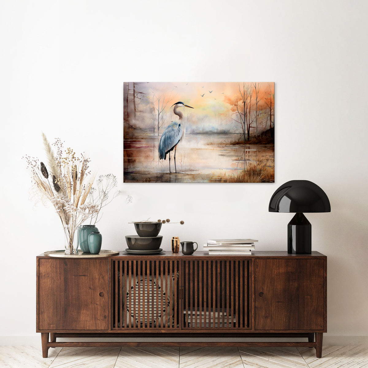 HERON DAYDREAM Cuadro en lienzo horizontal