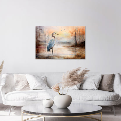 HERON DAYDREAM Cuadro en lienzo horizontal