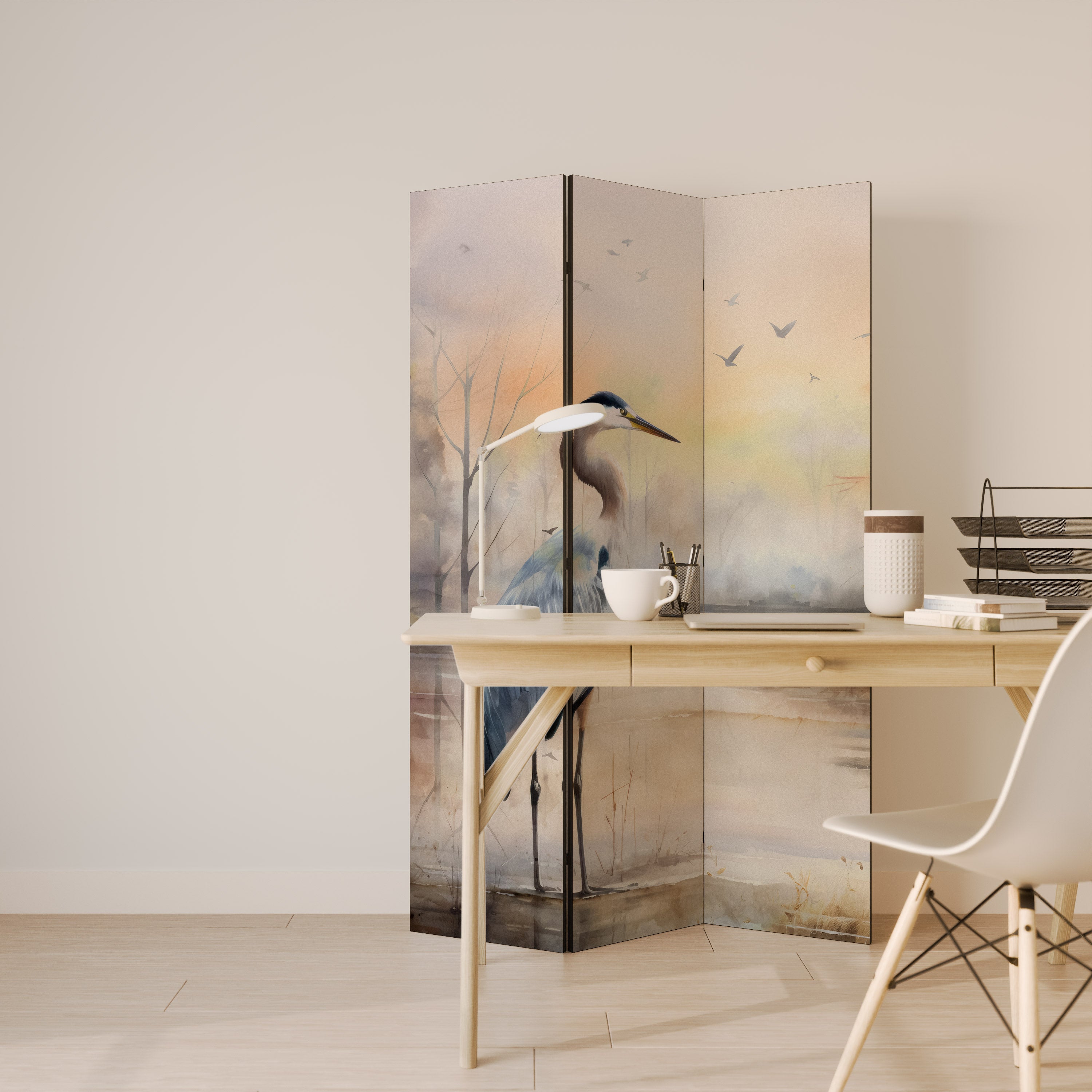 HERON DAYDREAM 3-Panel Room Divider