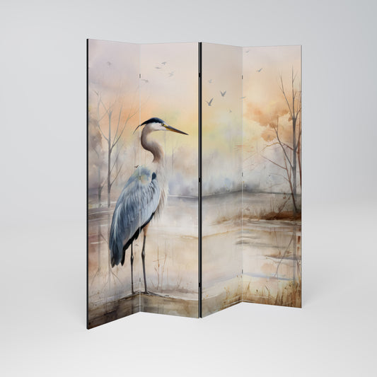 HERON DAYDREAM Biombo de 4 paneles