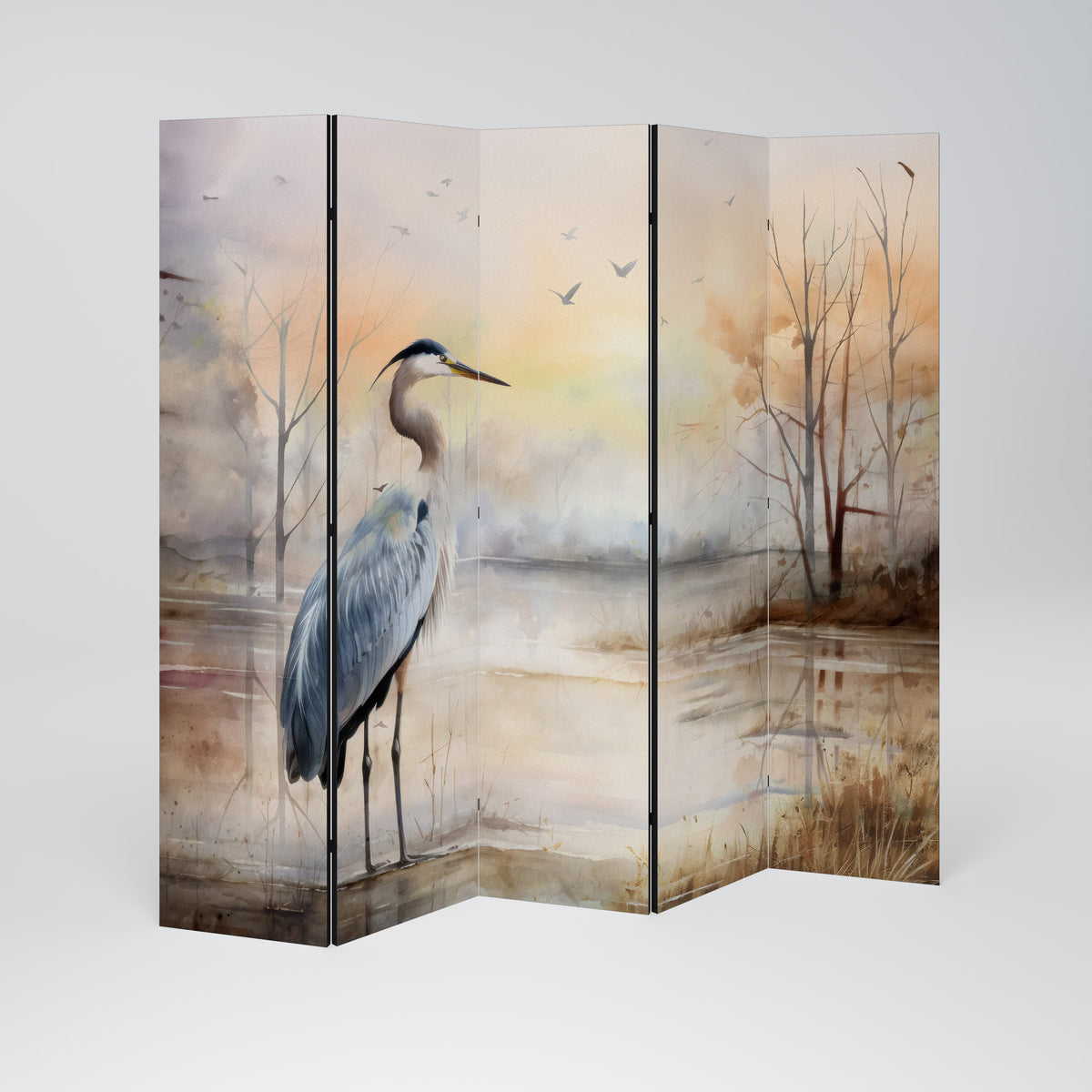 HERON DAYDREAM Biombo de 5 paneles