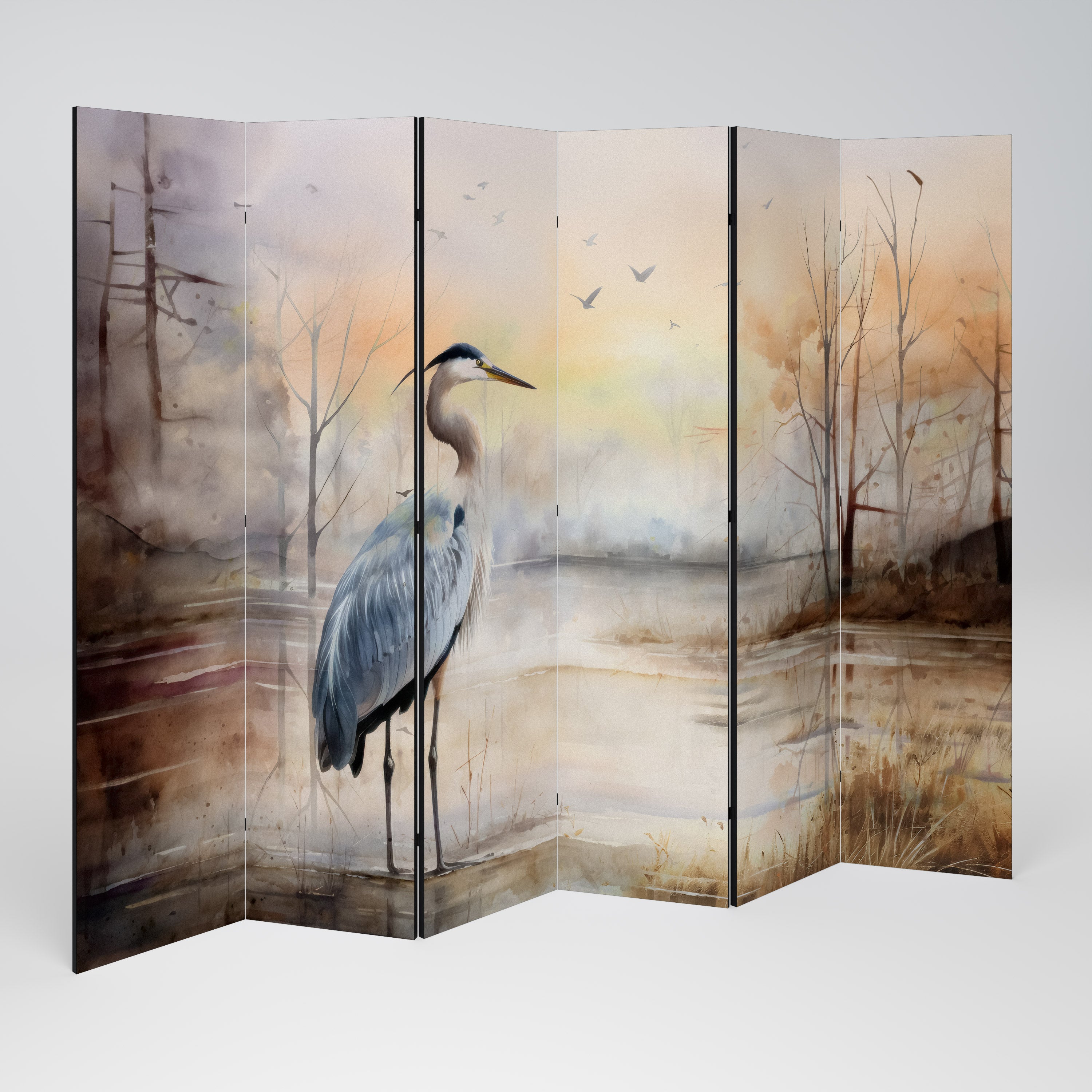 HERON DAYDREAM 6-Panel Room Divider