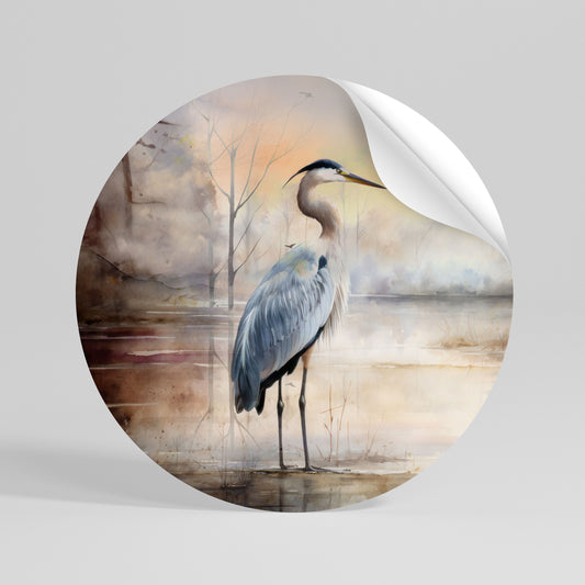 HERON DAYDREAM Vinilo adhesivo redondo