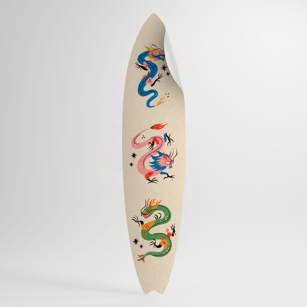 MYTHOLOGICAL CREATURES Vinilo decorativo de tabla de surf