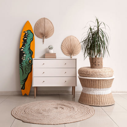 THREATENING GREETING Panel decorativo de tabla de surf