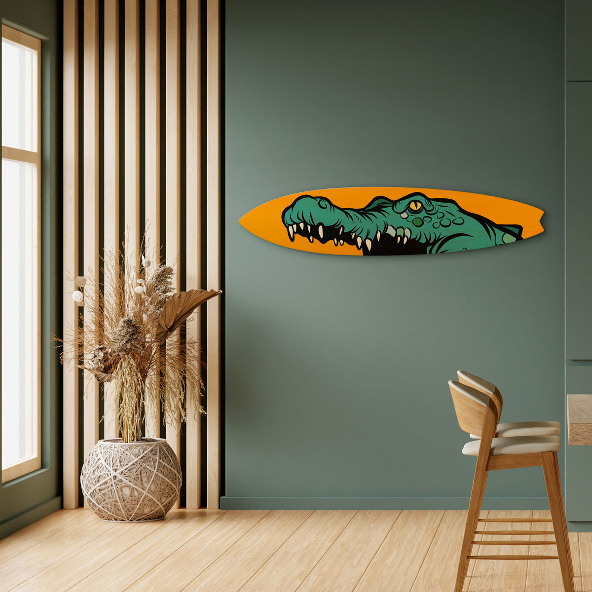 THREATENING GREETING Panel decorativo de tabla de surf