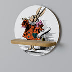 COLORFUL WHITE RABBIT Estante Artístico