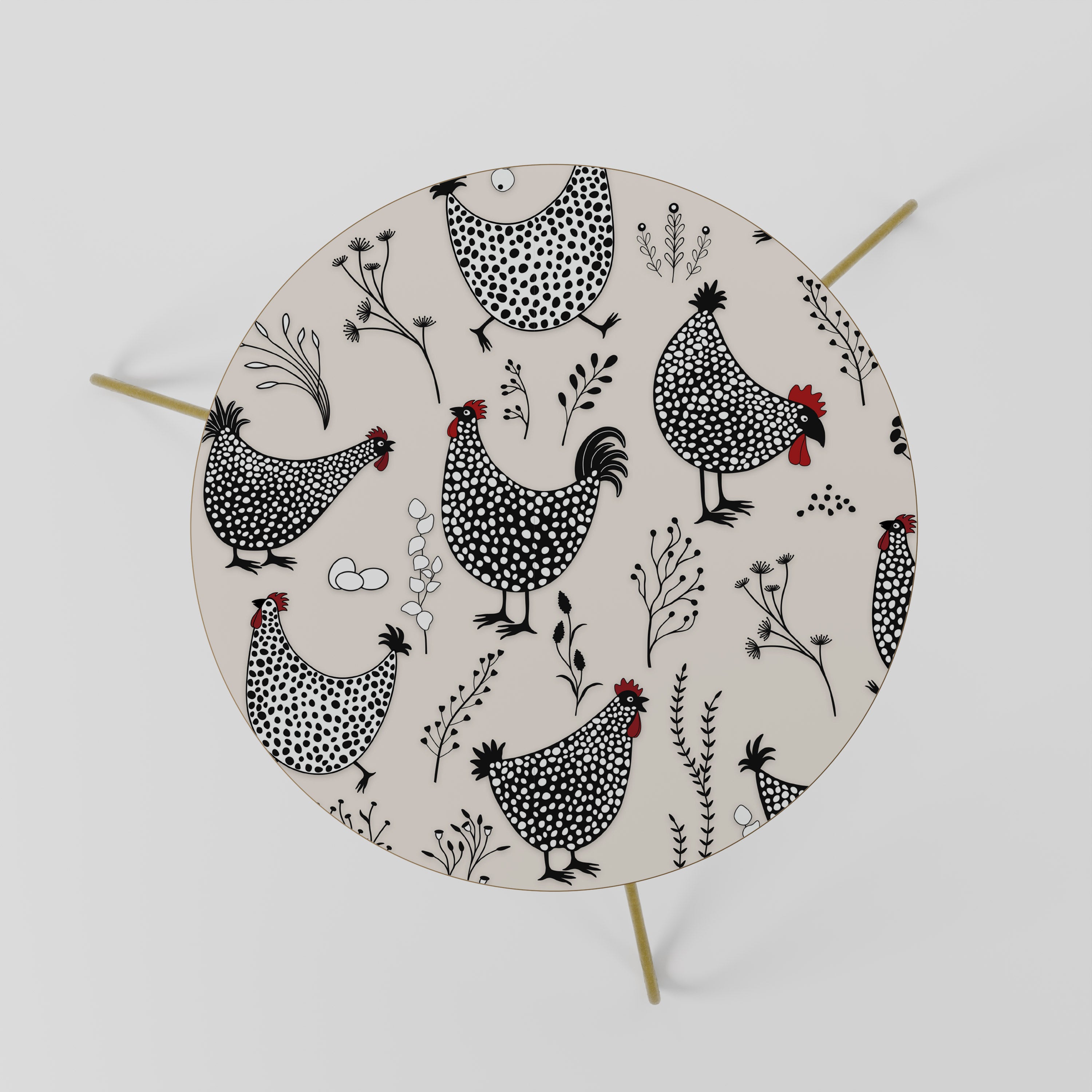 HAPPY HENS Coffee Table 60