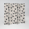HAPPY HENS 5-Panel Room Divider