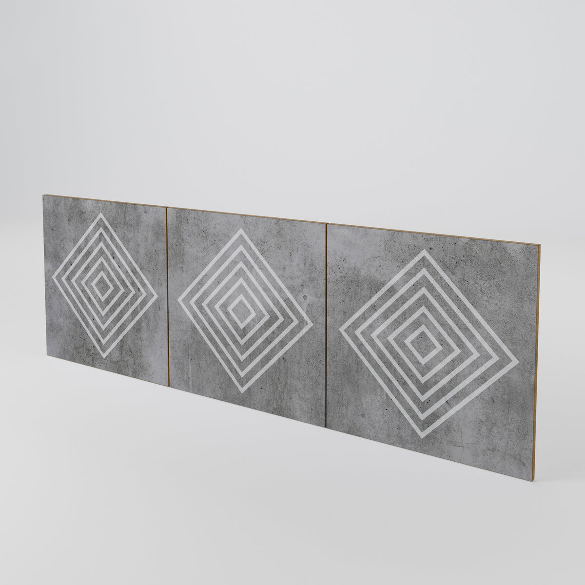 POLYGONAL ARTISTRY Juego de 3 puertas para aparador