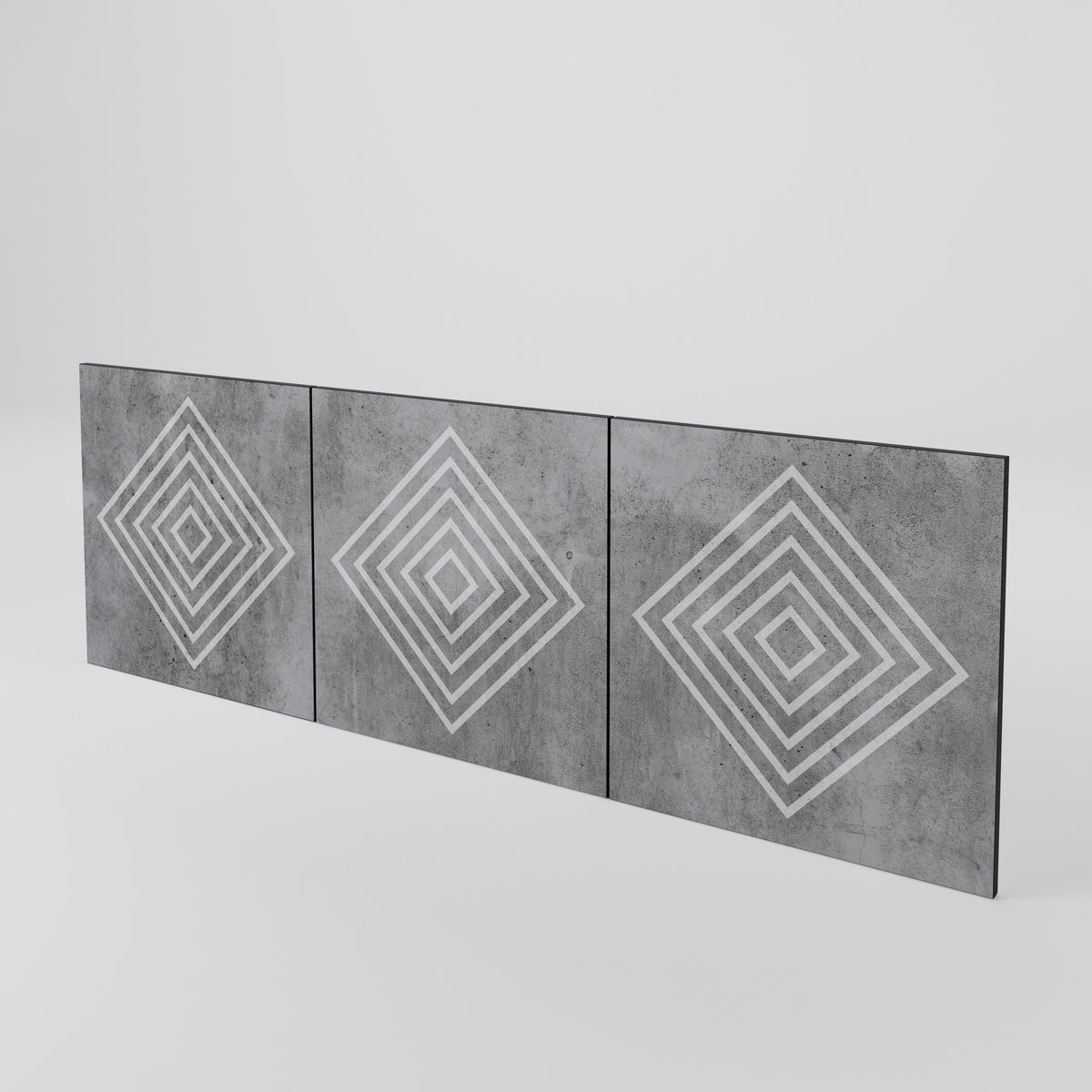 POLYGONAL ARTISTRY Juego de 3 puertas para aparador