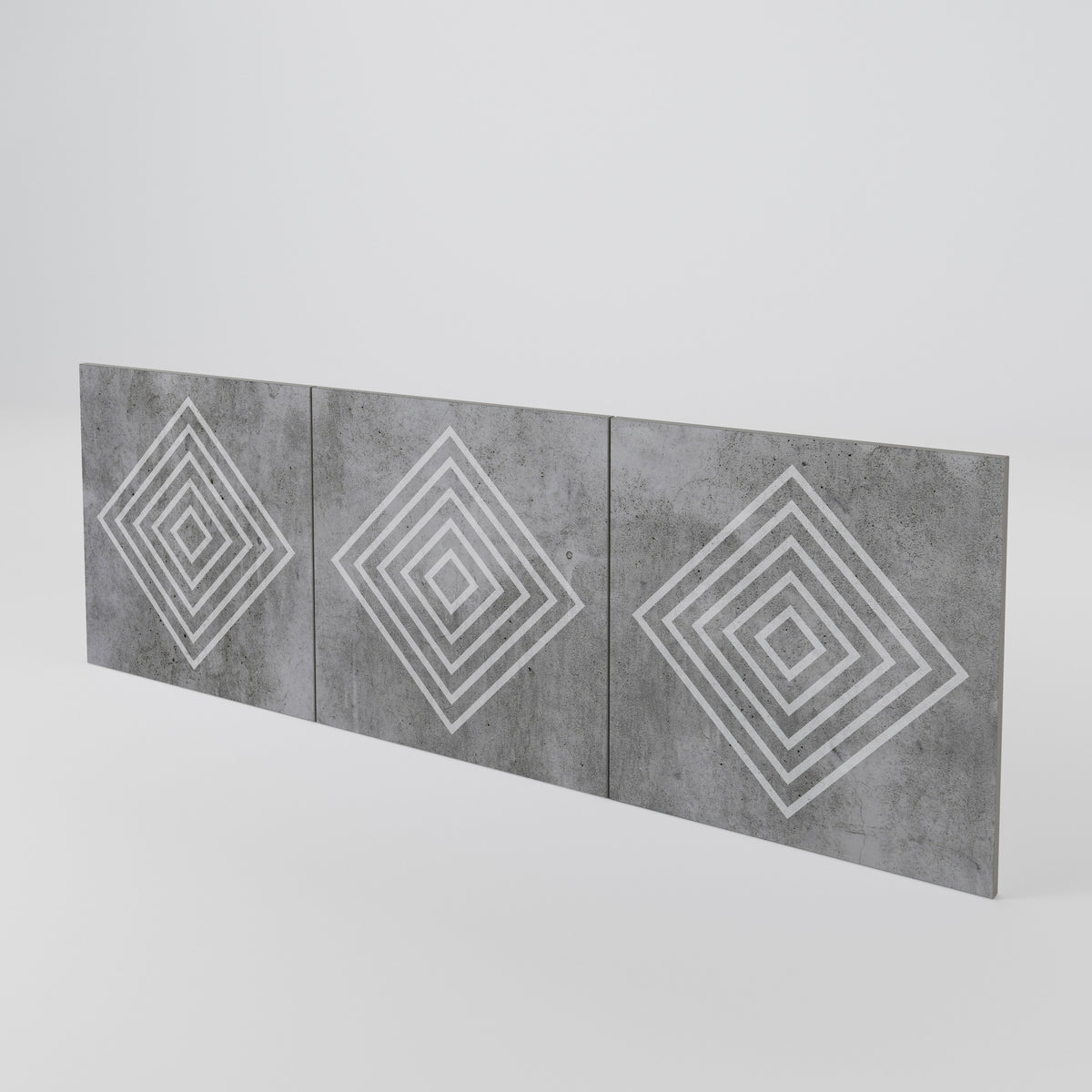 POLYGONAL ARTISTRY Juego de 3 puertas para aparador