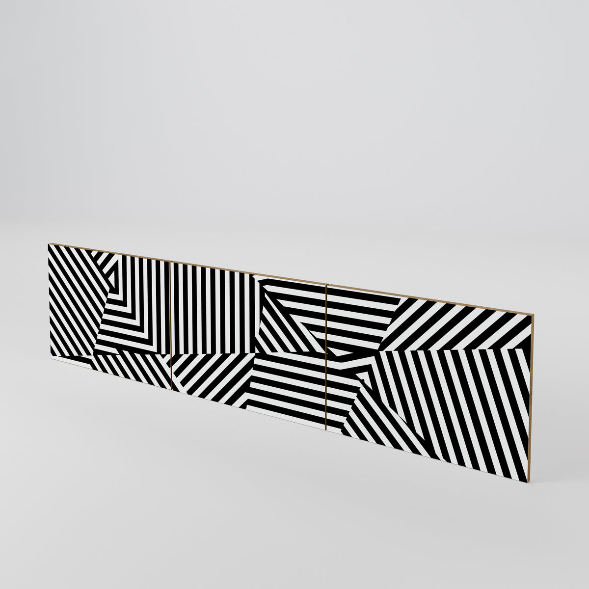 ILLUSIONARY LATTICE Juego de 3 puertas para mueble de TV