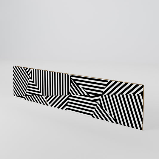 ILLUSIONARY LATTICE Juego de 3 puertas para mueble de TV