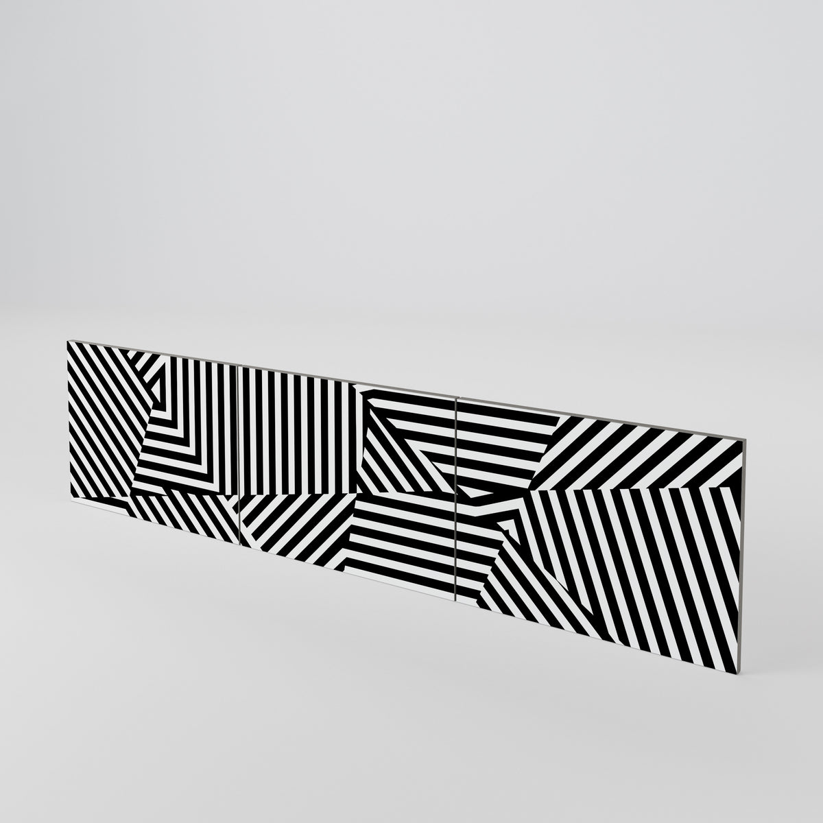 ILLUSIONARY LATTICE Juego de 3 puertas para mueble de TV