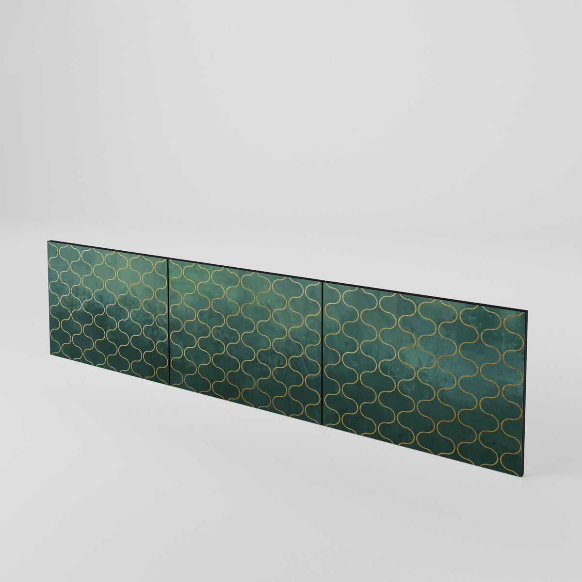 TESSELATED GREENERY Juego de 3 puertas para mueble de TV