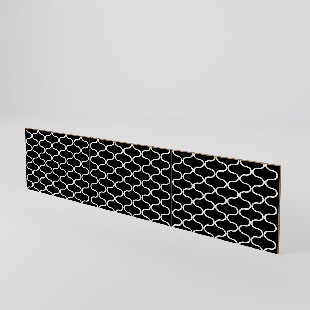 TESSELATED BLACKNESS Juego de 3 puertas para mueble de TV