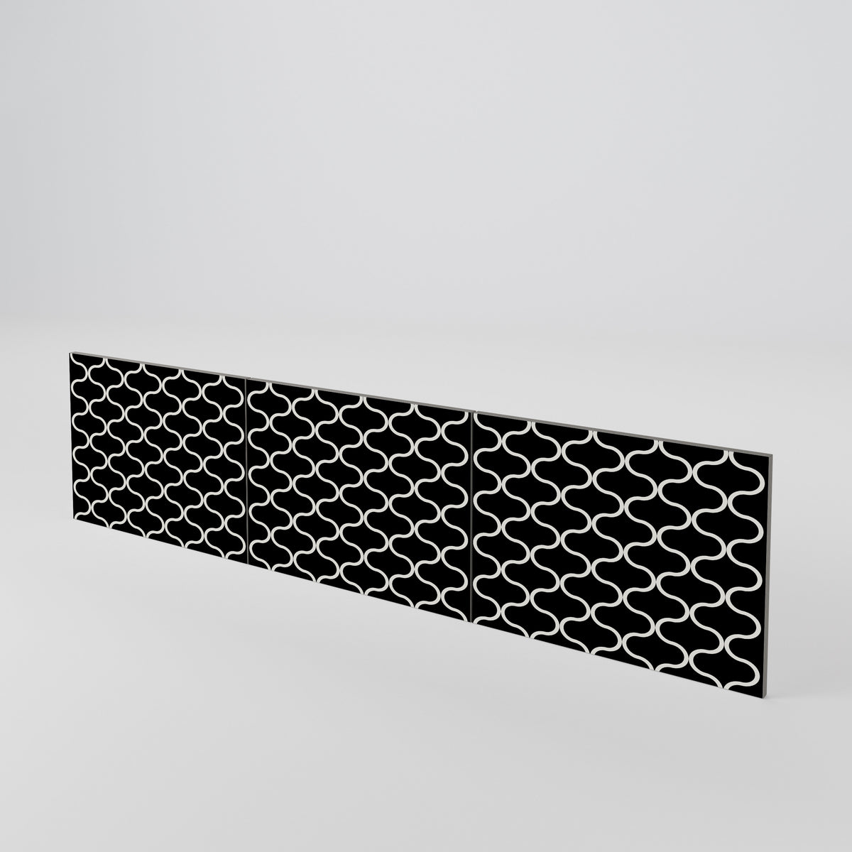 TESSELATED BLACKNESS Juego de 3 puertas para mueble de TV