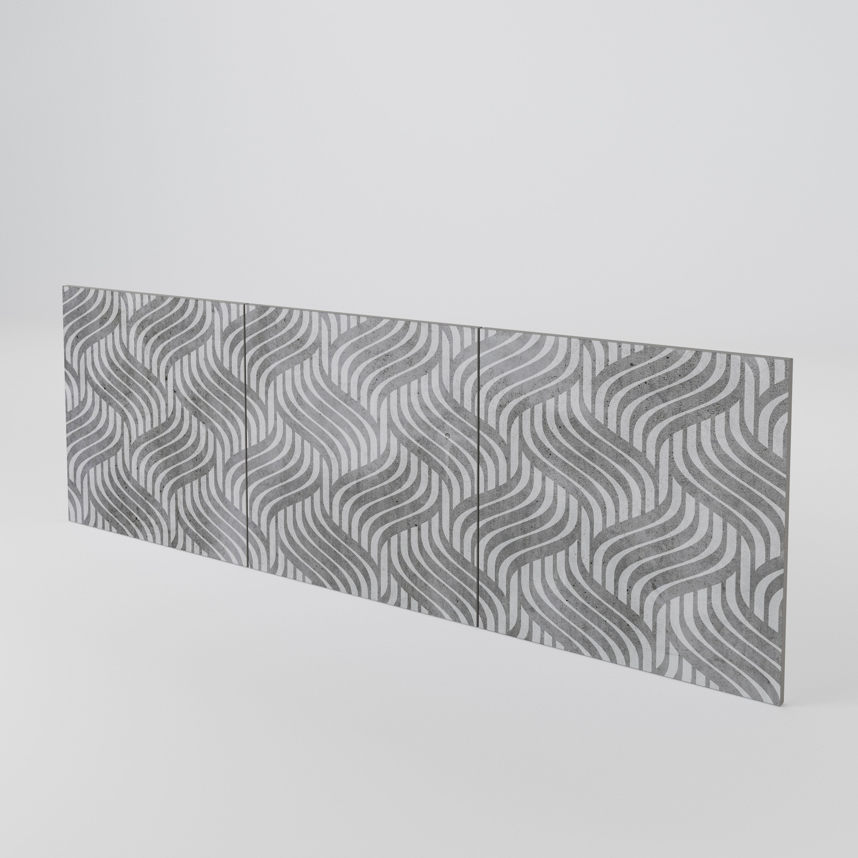 CONCRETE MOVEMENT Juego de 3 puertas para aparador