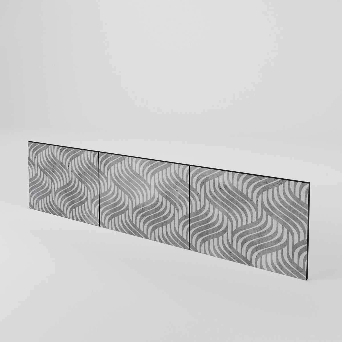 CONCRETE MOVEMENT 3-Piece TV Cabinet Door Set