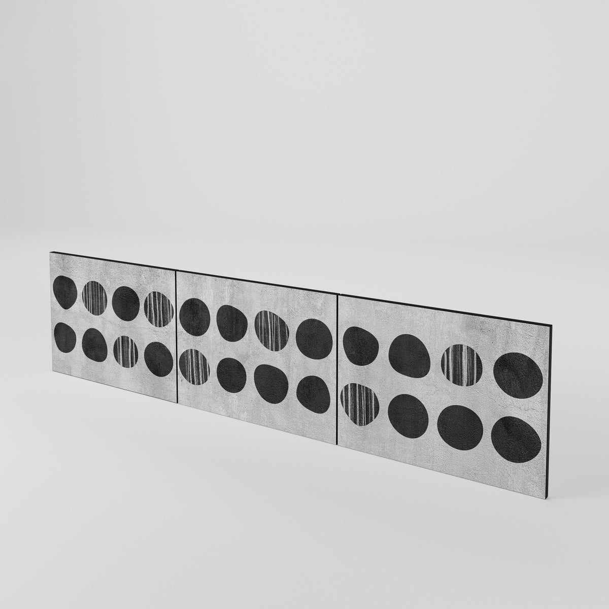 GHOSTLY GRADIENTS 3-Piece TV Cabinet Door Set
