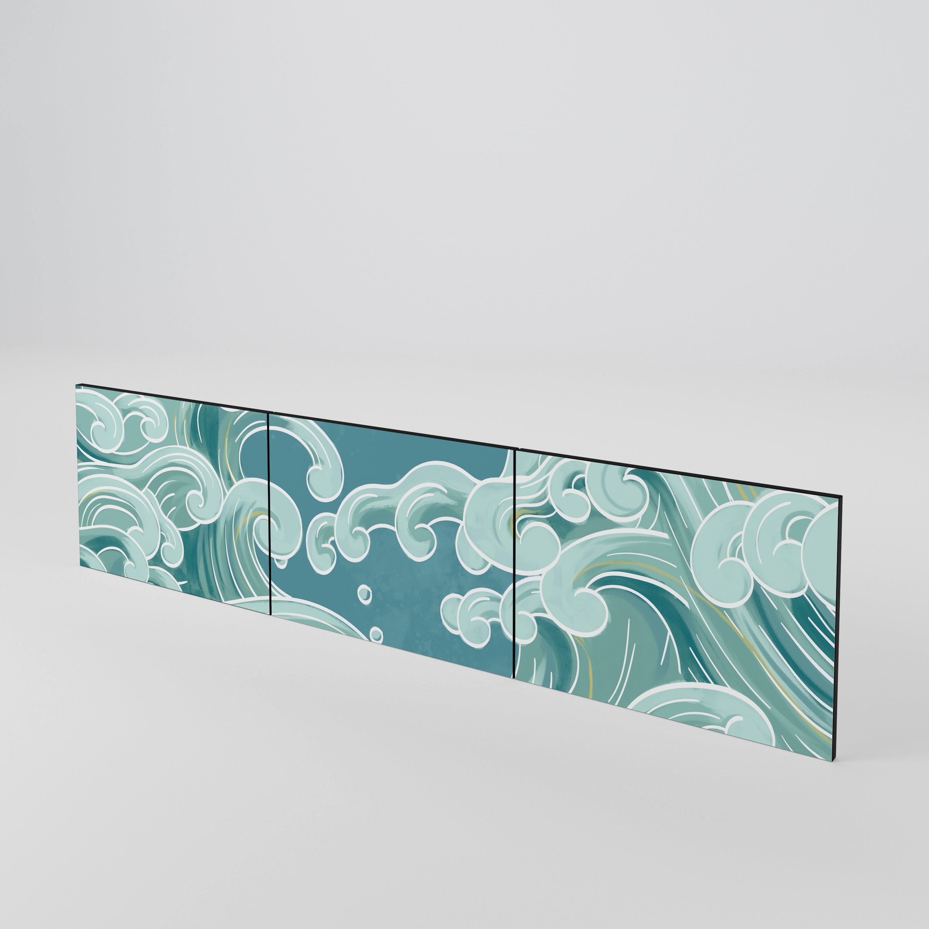 ASIAN SWAY Juego de 3 puertas para mueble de TV