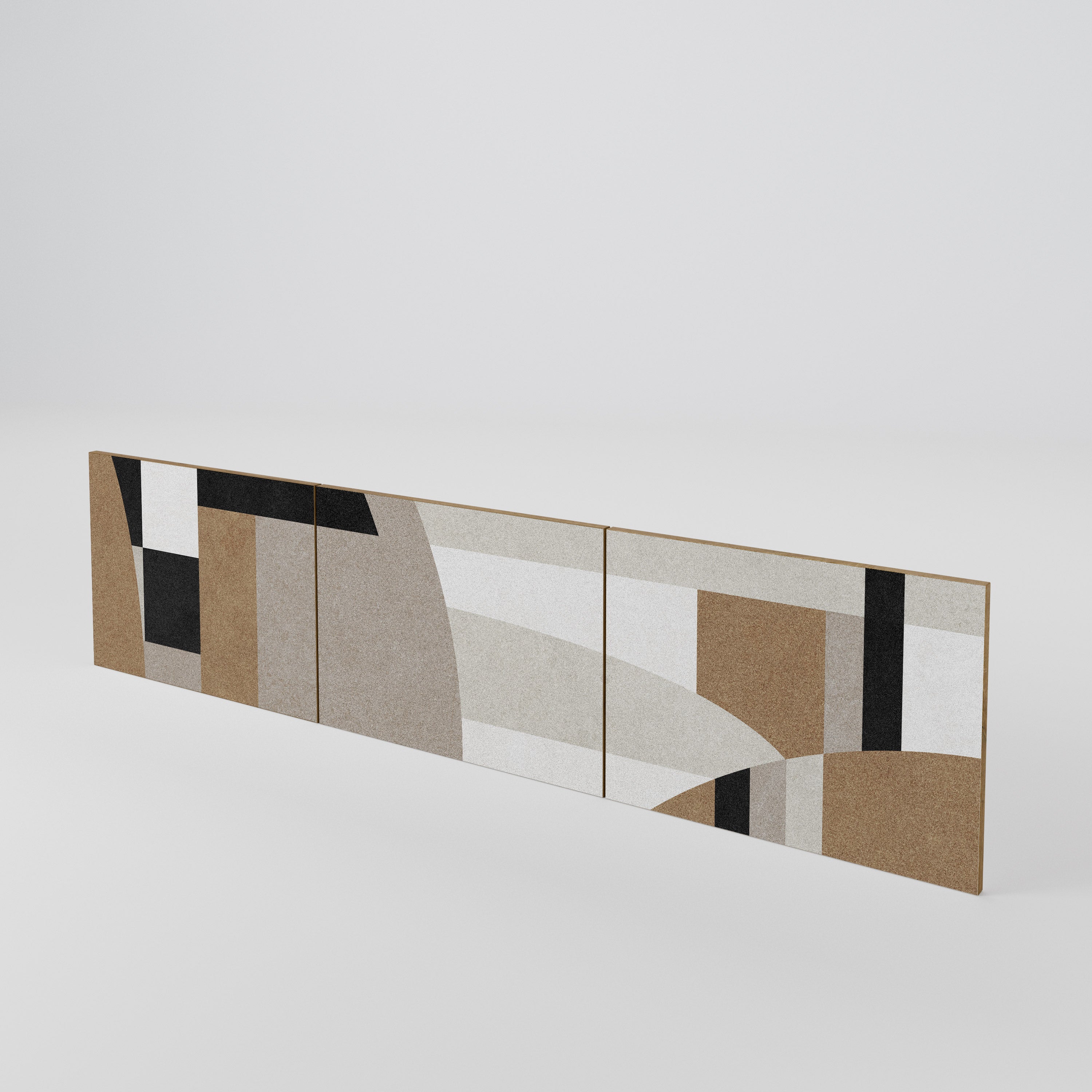 DELICATE MEMENTO Juego de 3 puertas para mueble de TV