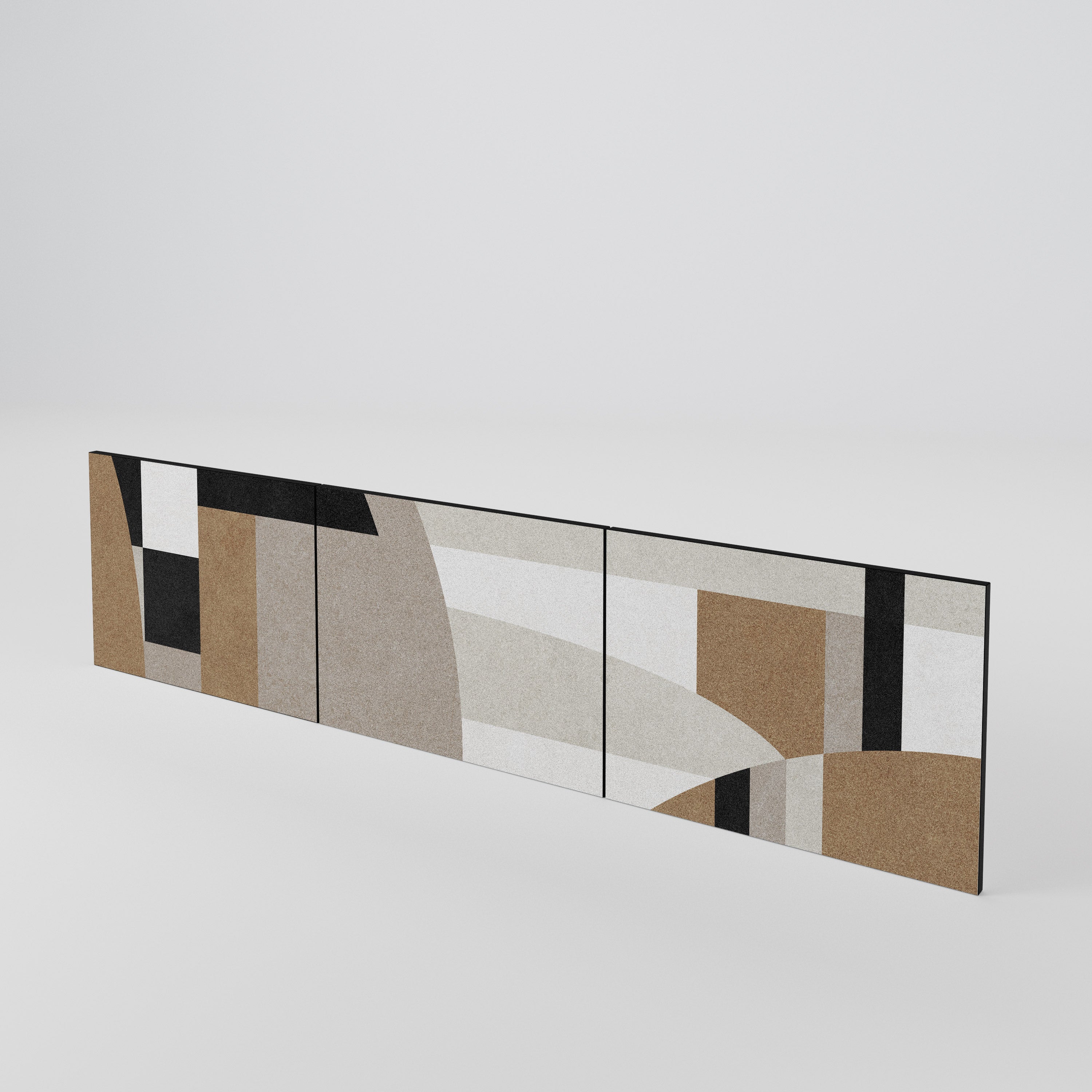 DELICATE MEMENTO Juego de 3 puertas para mueble de TV