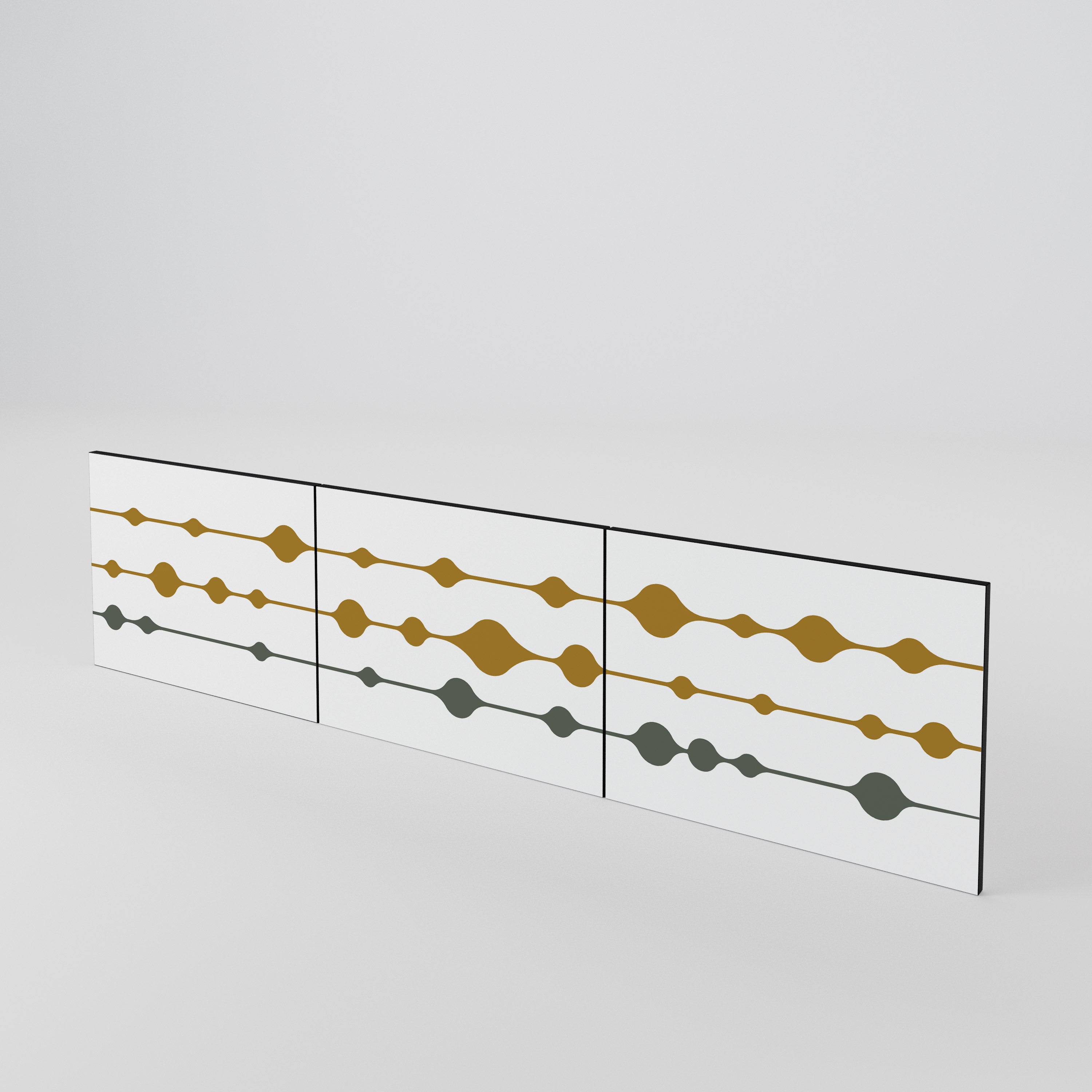 VIVID TONE Juego de 3 puertas para mueble de TV