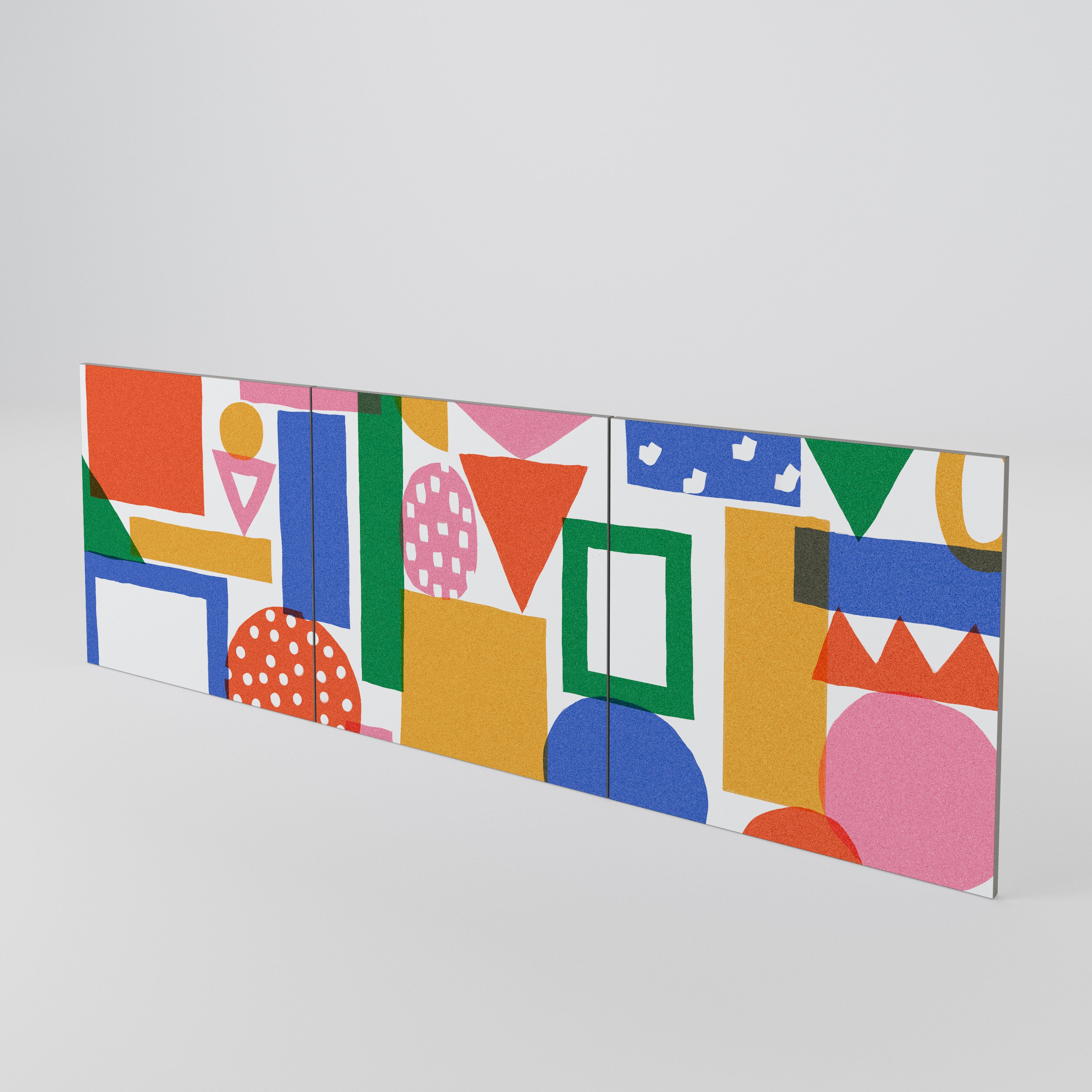 GEOMETRIC GLIMMER Juego de 3 puertas para aparador