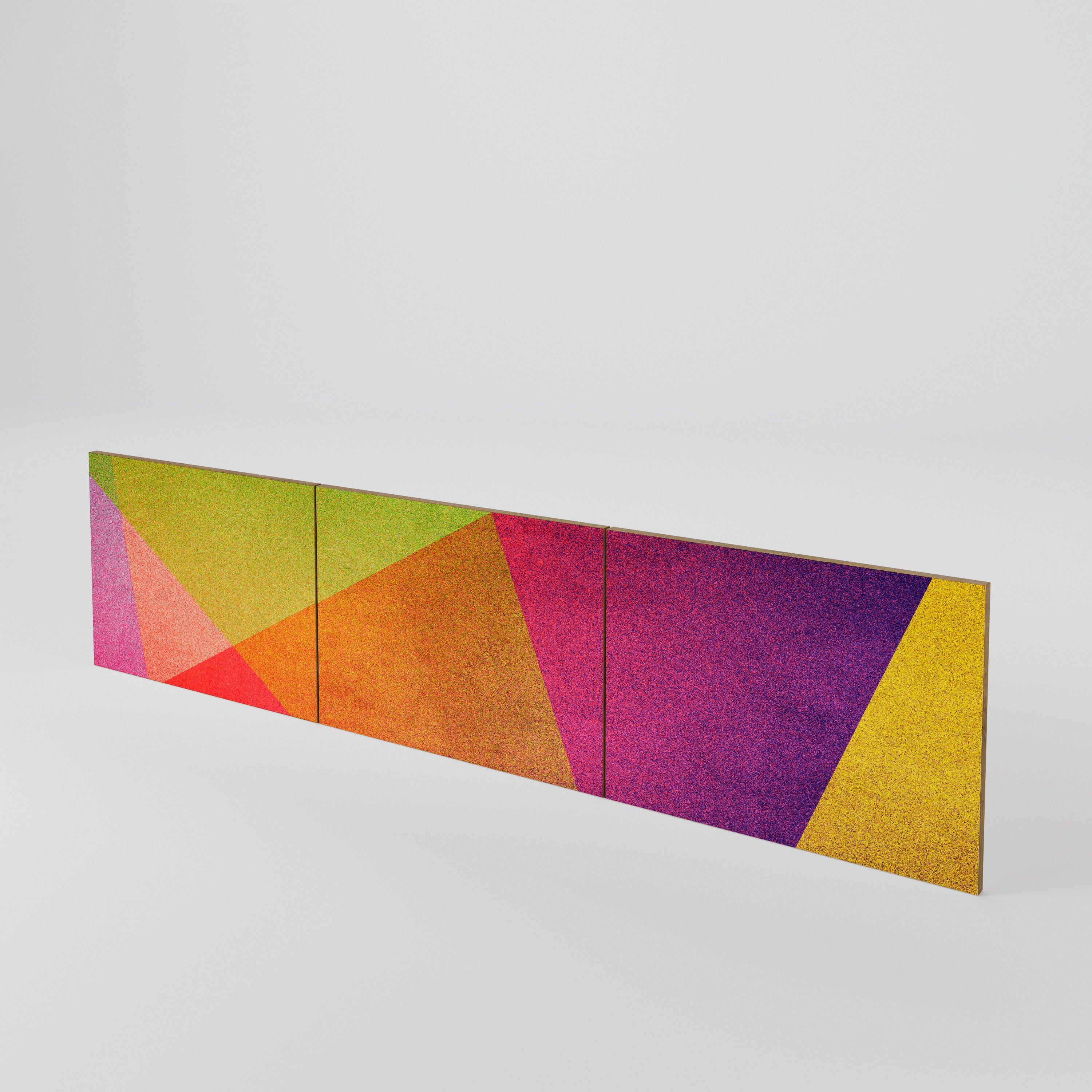 VIVID GEOMETRY Juego de 3 puertas para mueble de TV