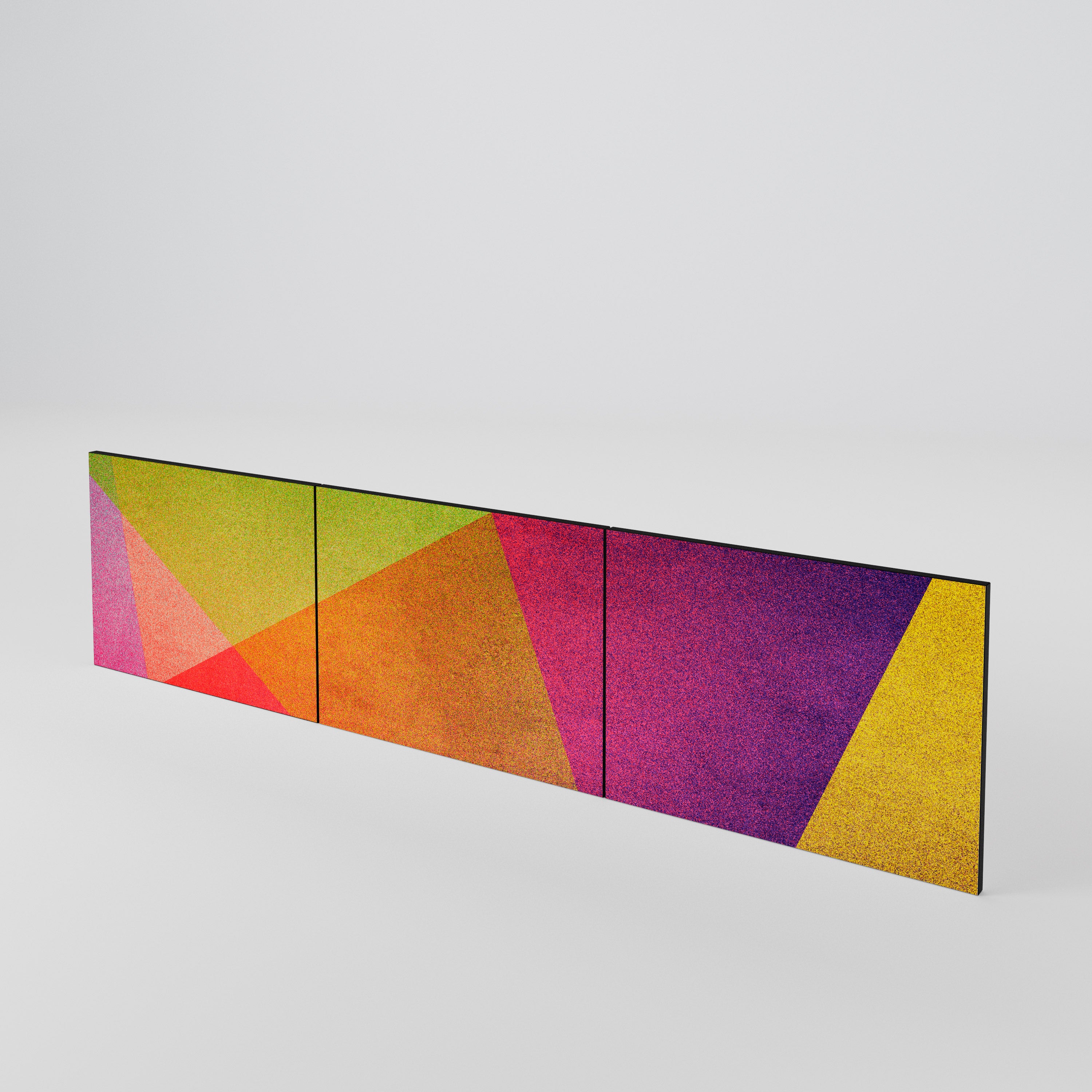 VIVID GEOMETRY Juego de 3 puertas para mueble de TV