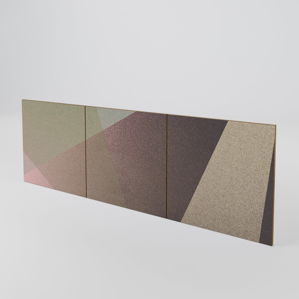 BEIGE GEOMETRY Juego de 3 puertas para aparador