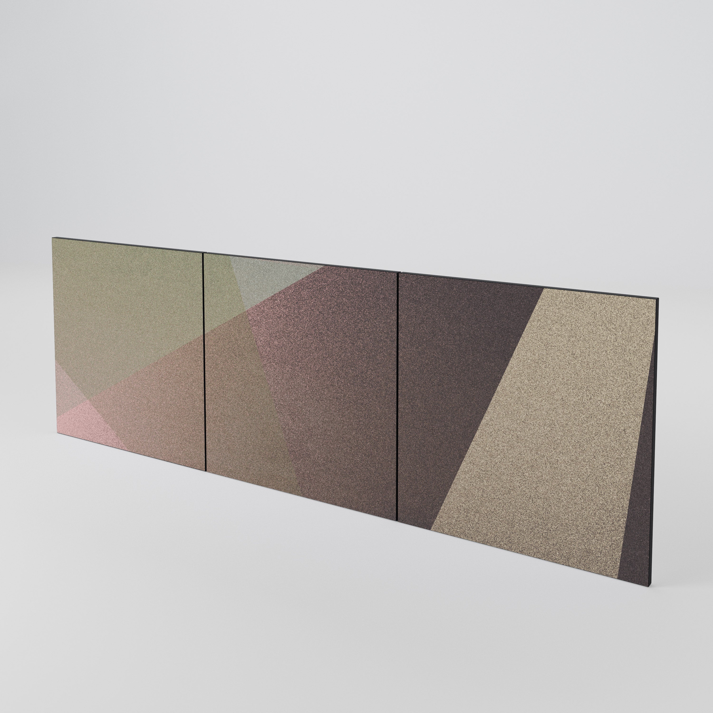 BEIGE GEOMETRY Juego de 3 puertas para aparador