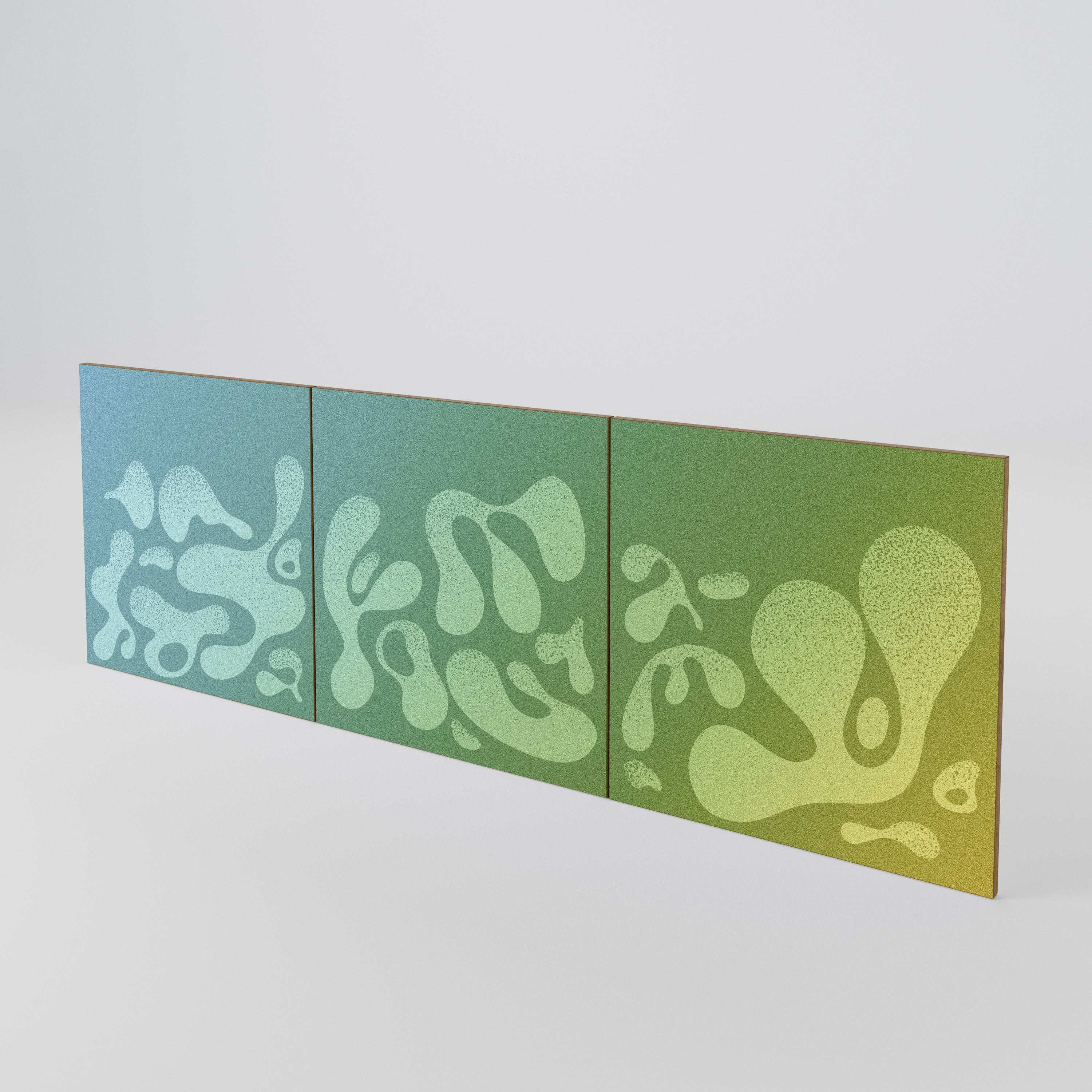 IRREGULAR BLUE Juego de 3 puertas para aparador