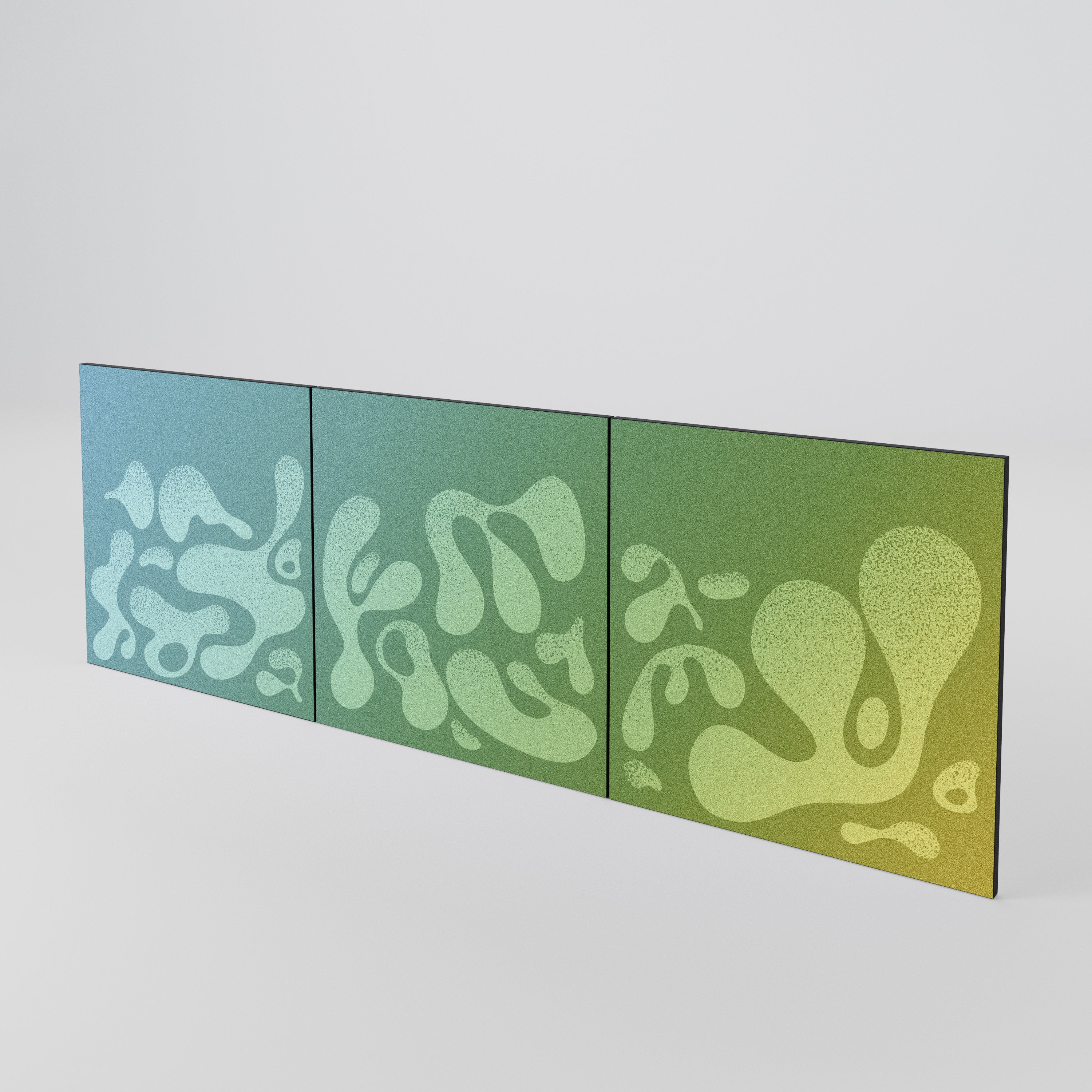 IRREGULAR BLUE Juego de 3 puertas para aparador