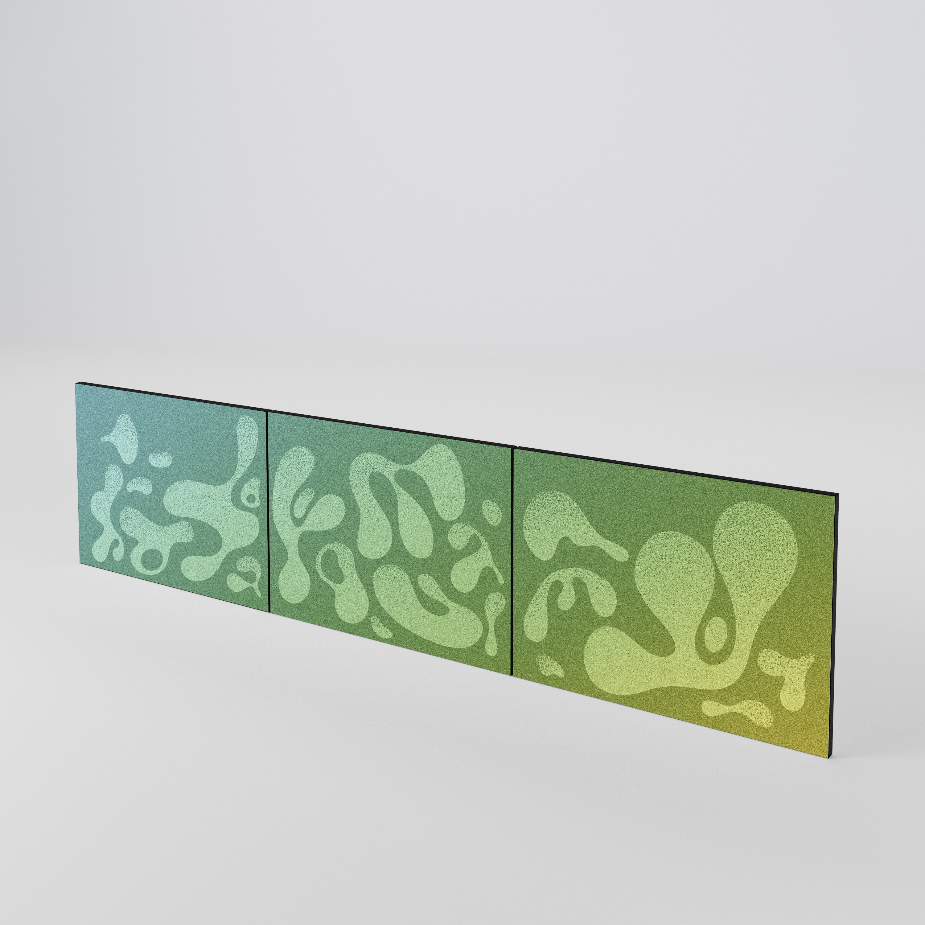 IRREGULAR BLUE Juego de 3 puertas para mueble de TV