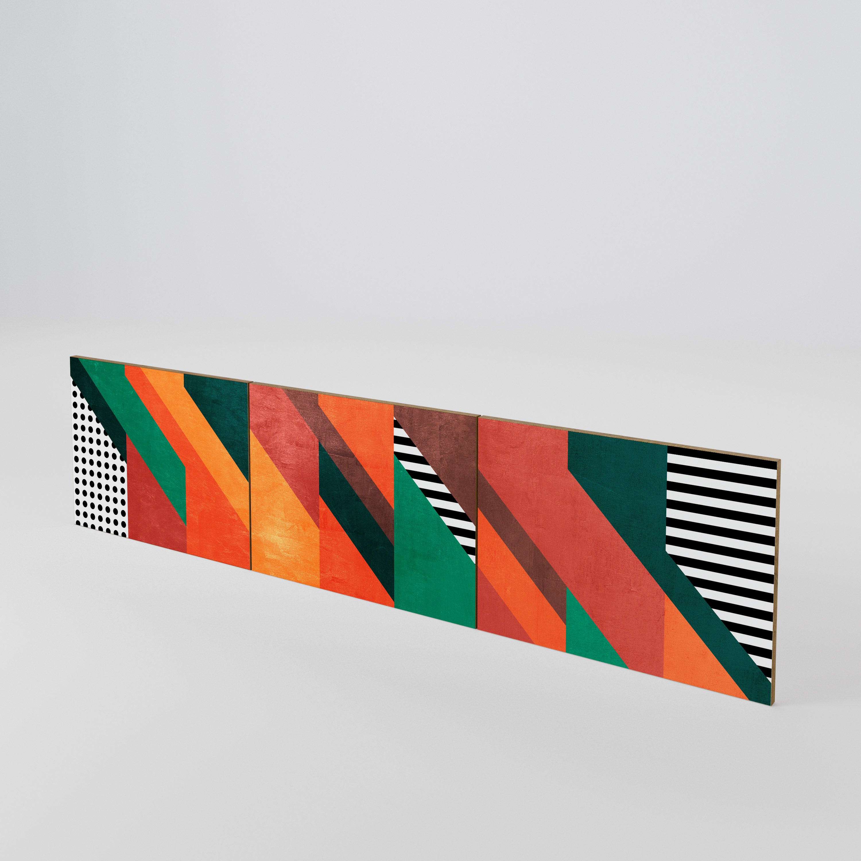 MAKESHIFT ARTISTRY Juego de 3 puertas para mueble de TV