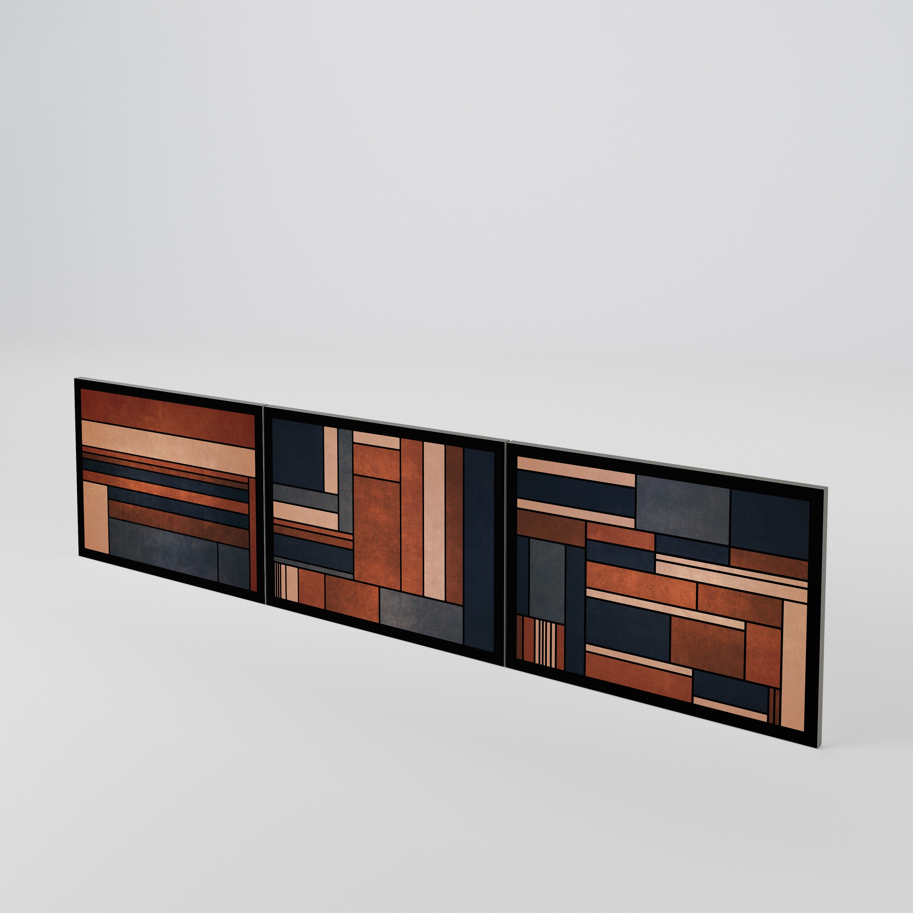 INTREPID FORMATION Juego de 3 puertas para mueble de TV