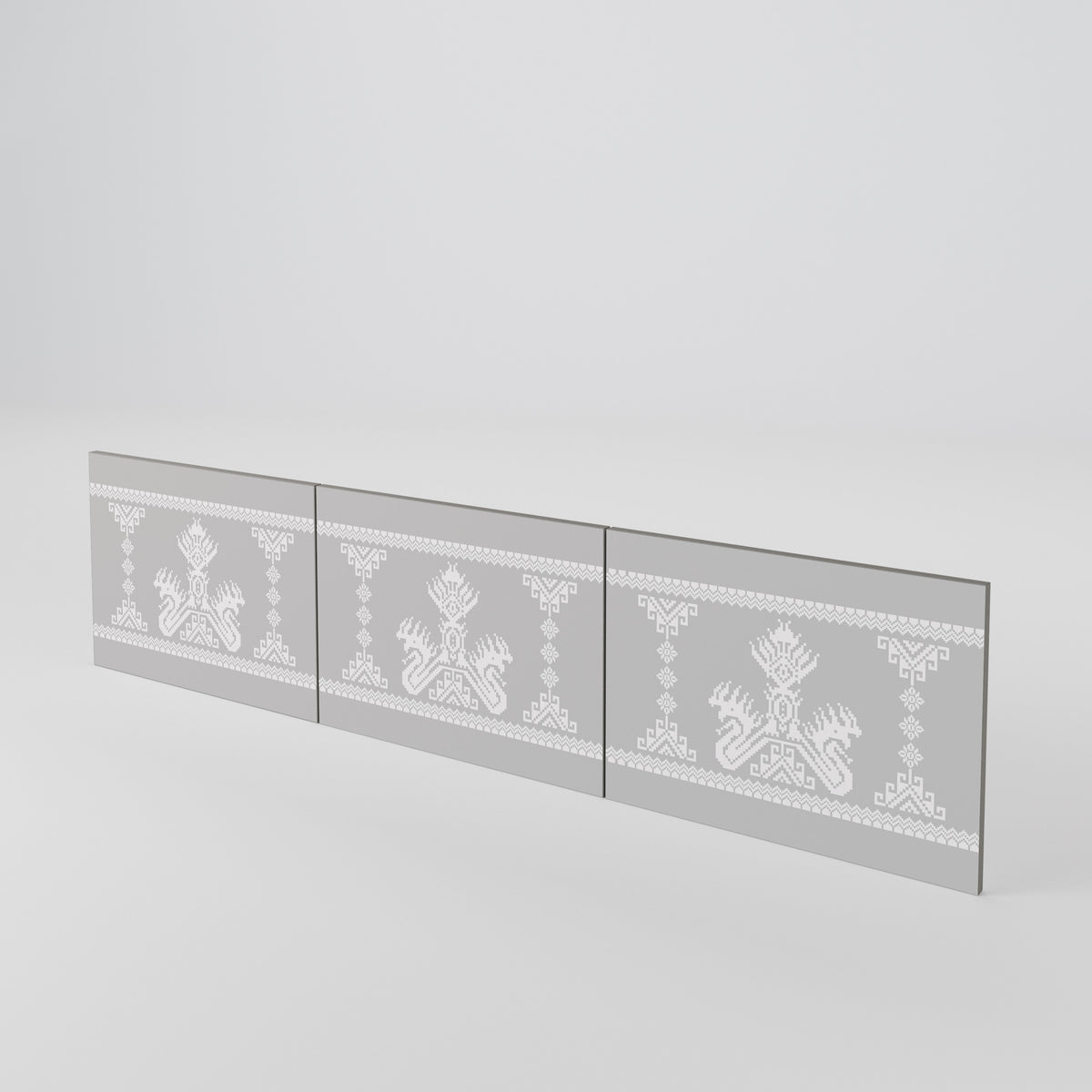 THAI GRAY Juego de 3 puertas para mueble de TV