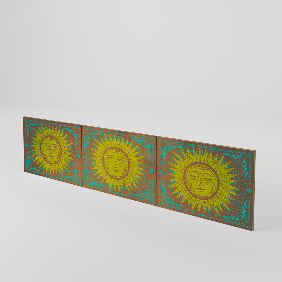 SUNSHINE EULOGY Juego de 3 puertas para mueble de TV
