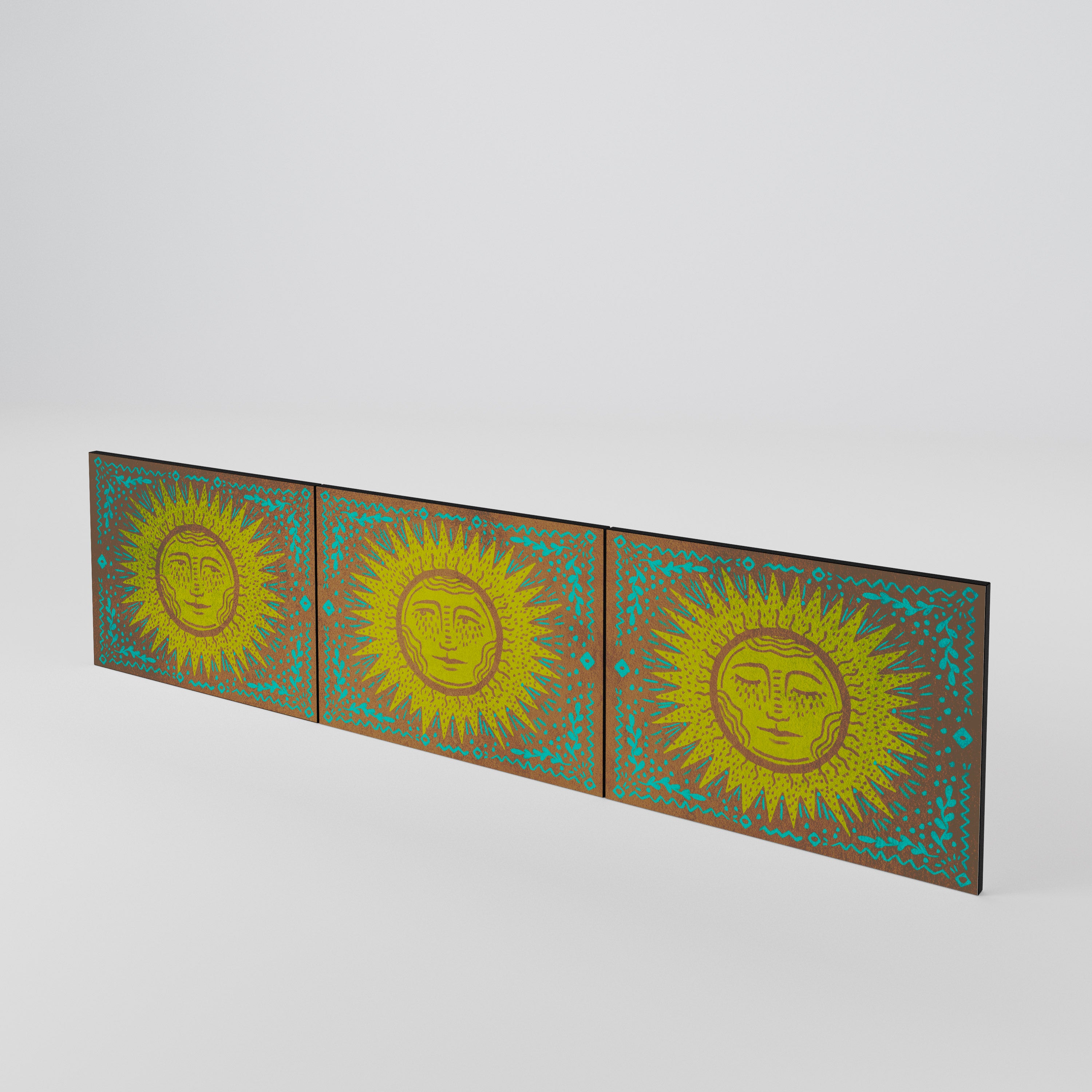 SUNSHINE EULOGY Juego de 3 puertas para mueble de TV