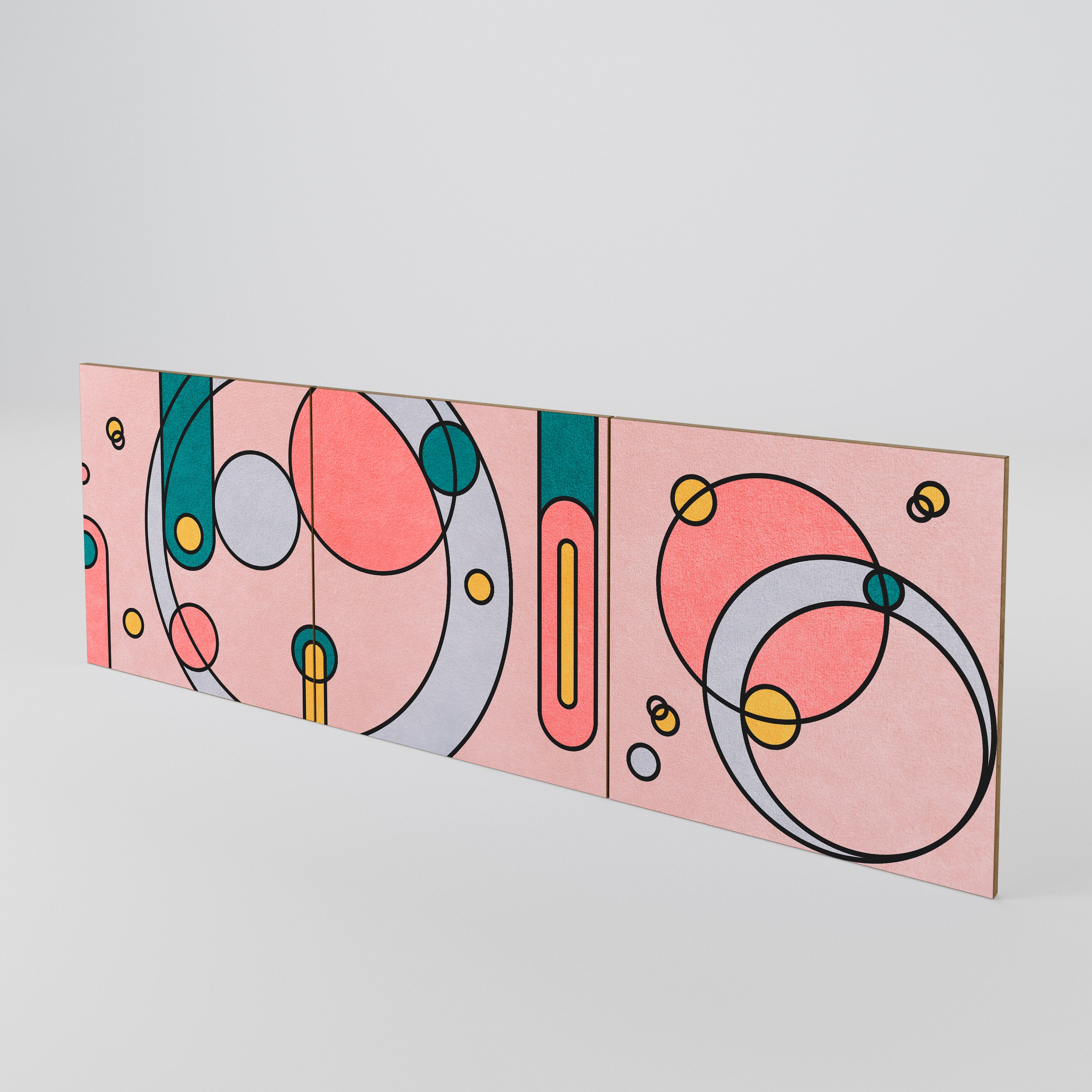 GOSSAMER ECHOES Juego de 3 puertas para aparador