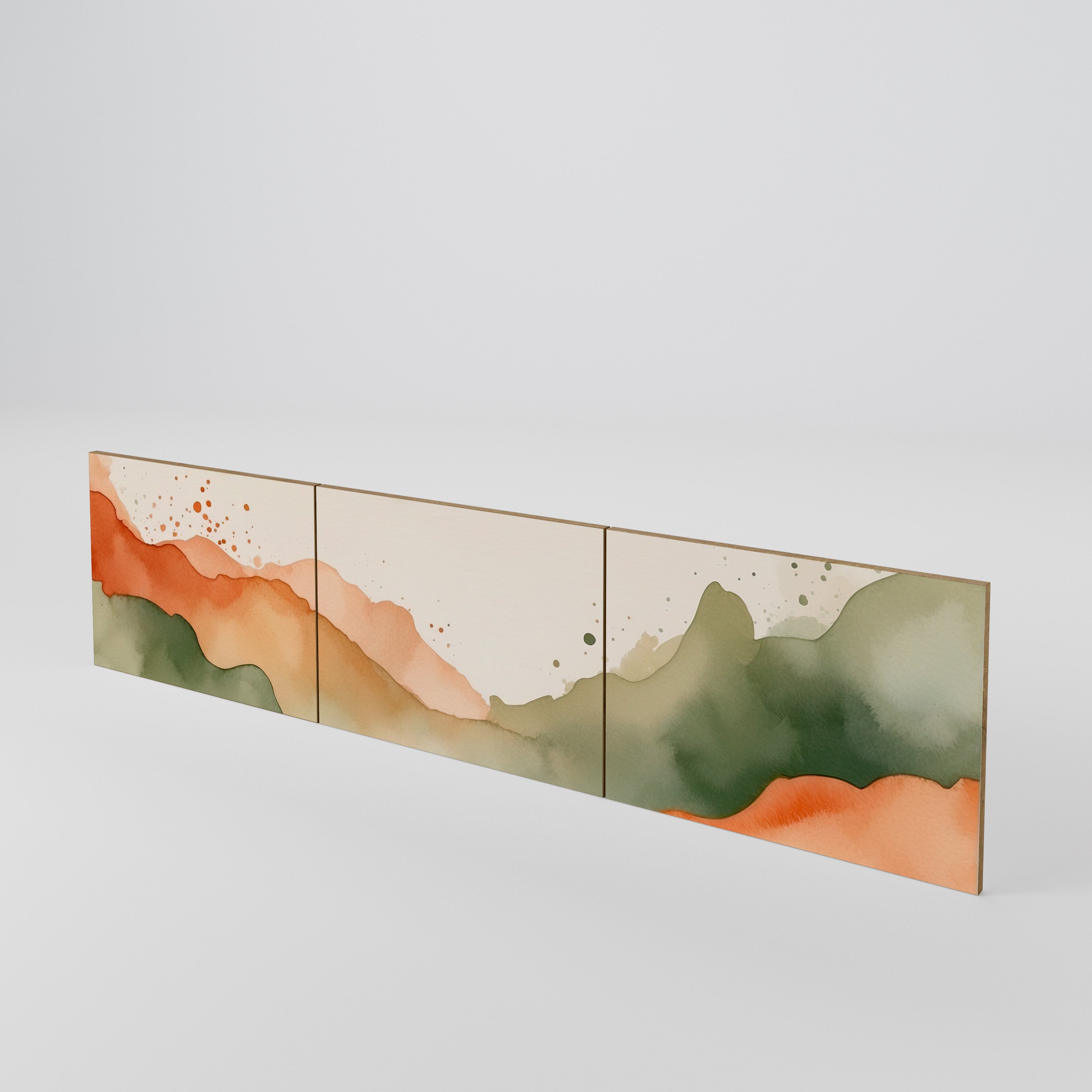 WATERCOLOUR PEAKS 3-Piece TV Cabinet Door Set