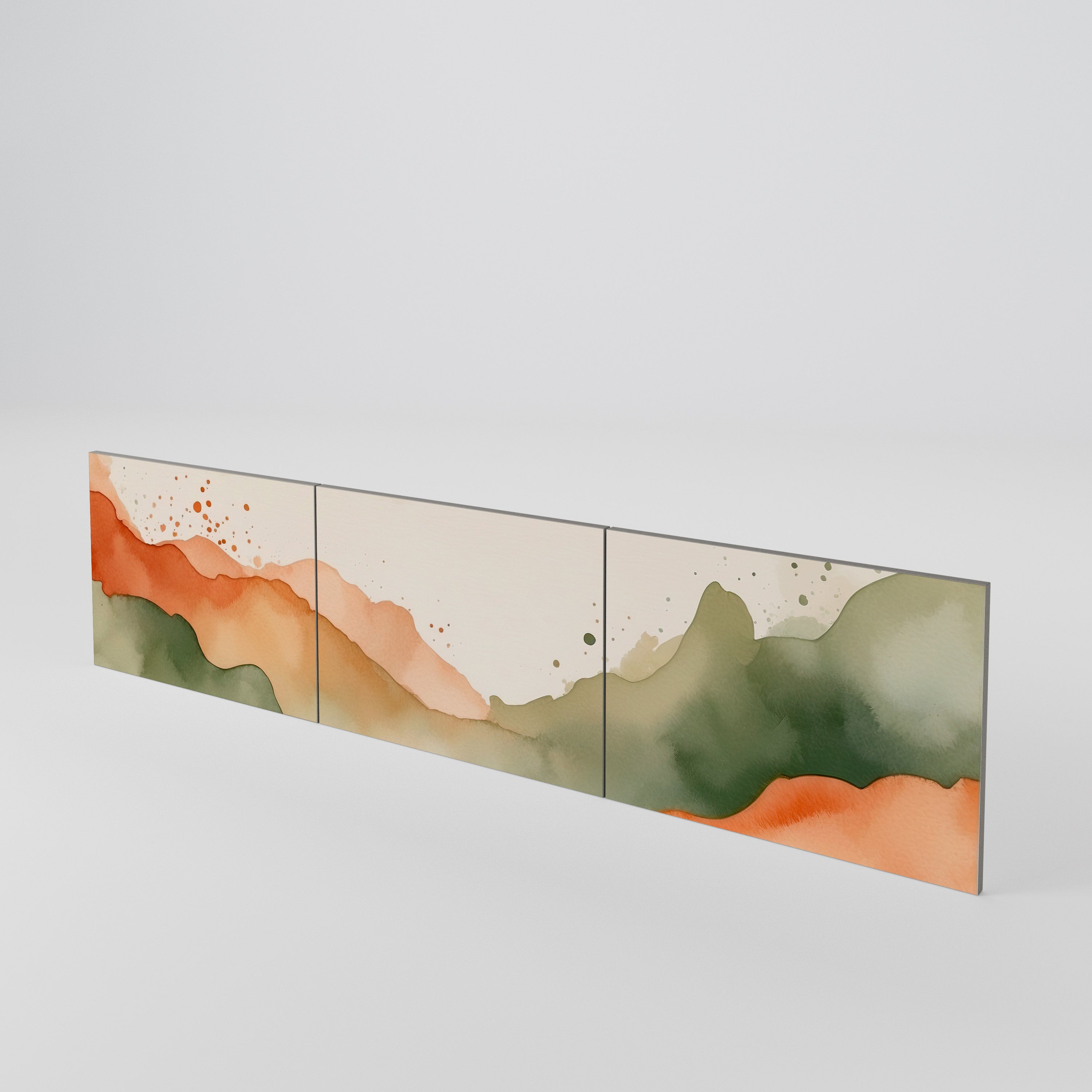 WATERCOLOUR PEAKS Juego de 3 puertas para mueble de TV