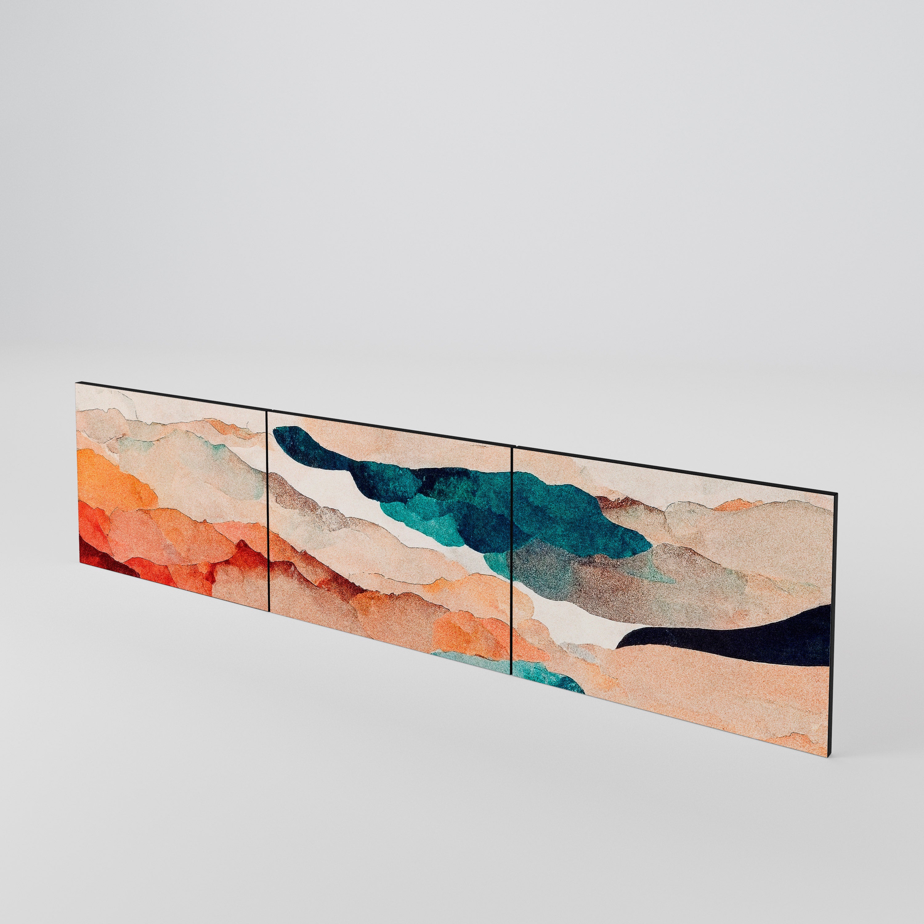 ABSTRACT LANDSCAPE Juego de 3 puertas para mueble de TV