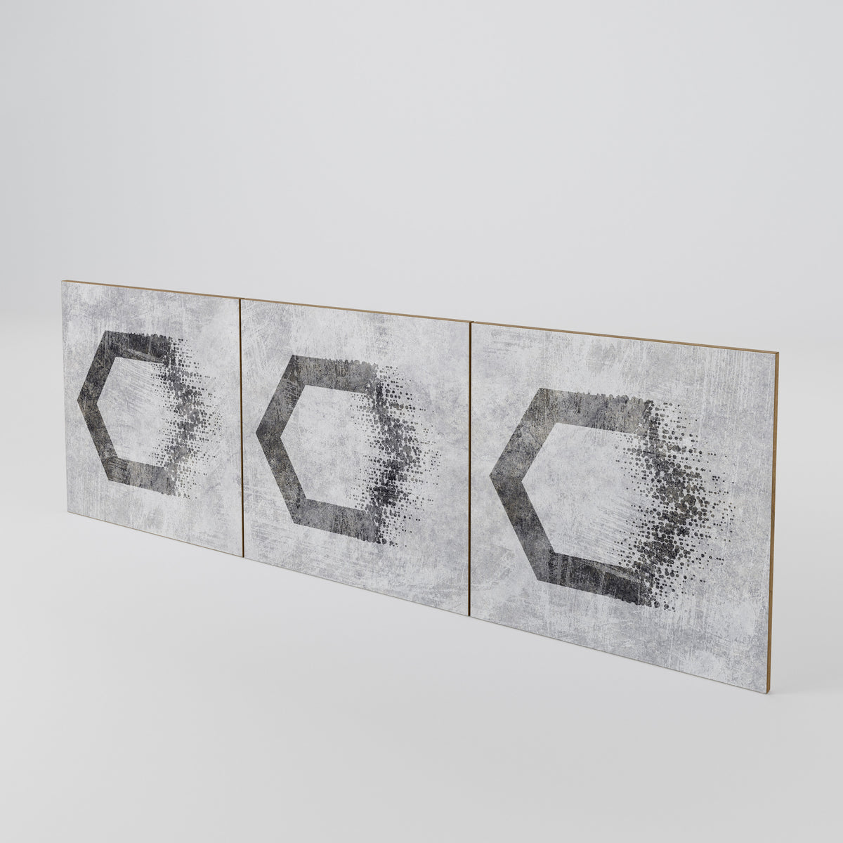 HEXAGONAL FIGURES Juego de 3 puertas para aparador