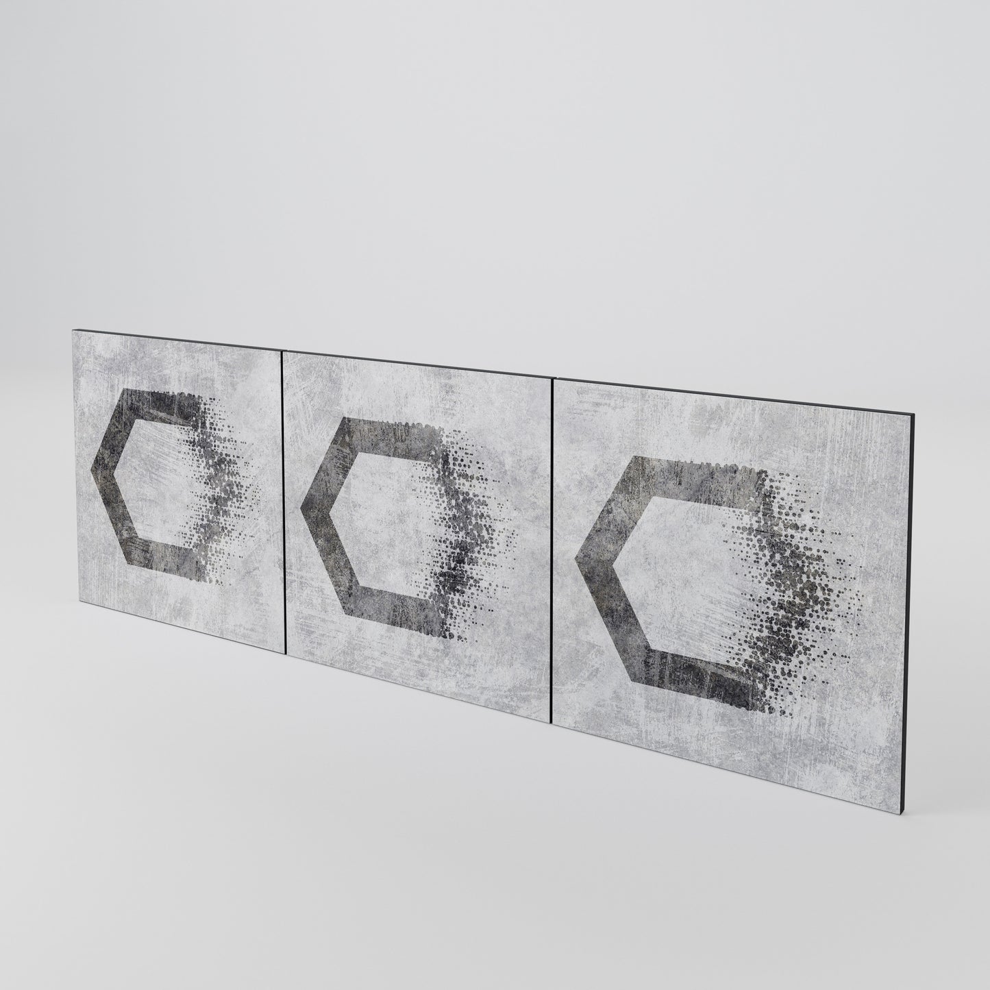 HEXAGONAL FIGURES Juego de 3 puertas para aparador